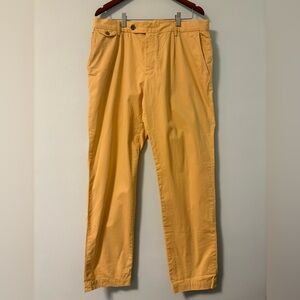 Zara Yellow Straight Leg Pants 32